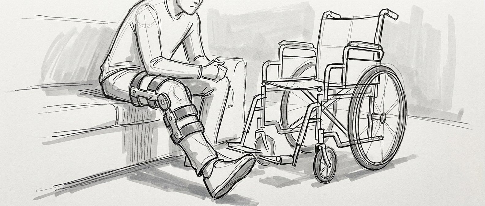 Storyboard sketch of “The setback”